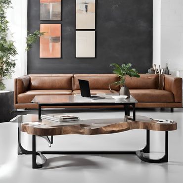 Form and function combined in office coffee table 