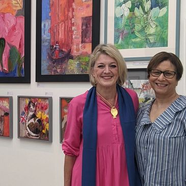 Runima Kakoty and Camilla Redfern at StART Art Fair 2023