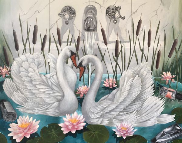 Swans in the Bath