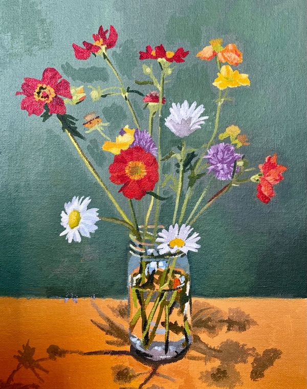 Daisies and Geums