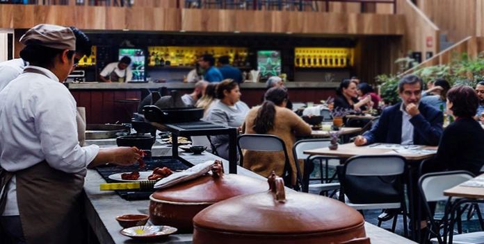 Trendy restaurant in La Condesa Mexico City authentic Mexican food