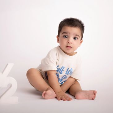 6 month old milestone photography