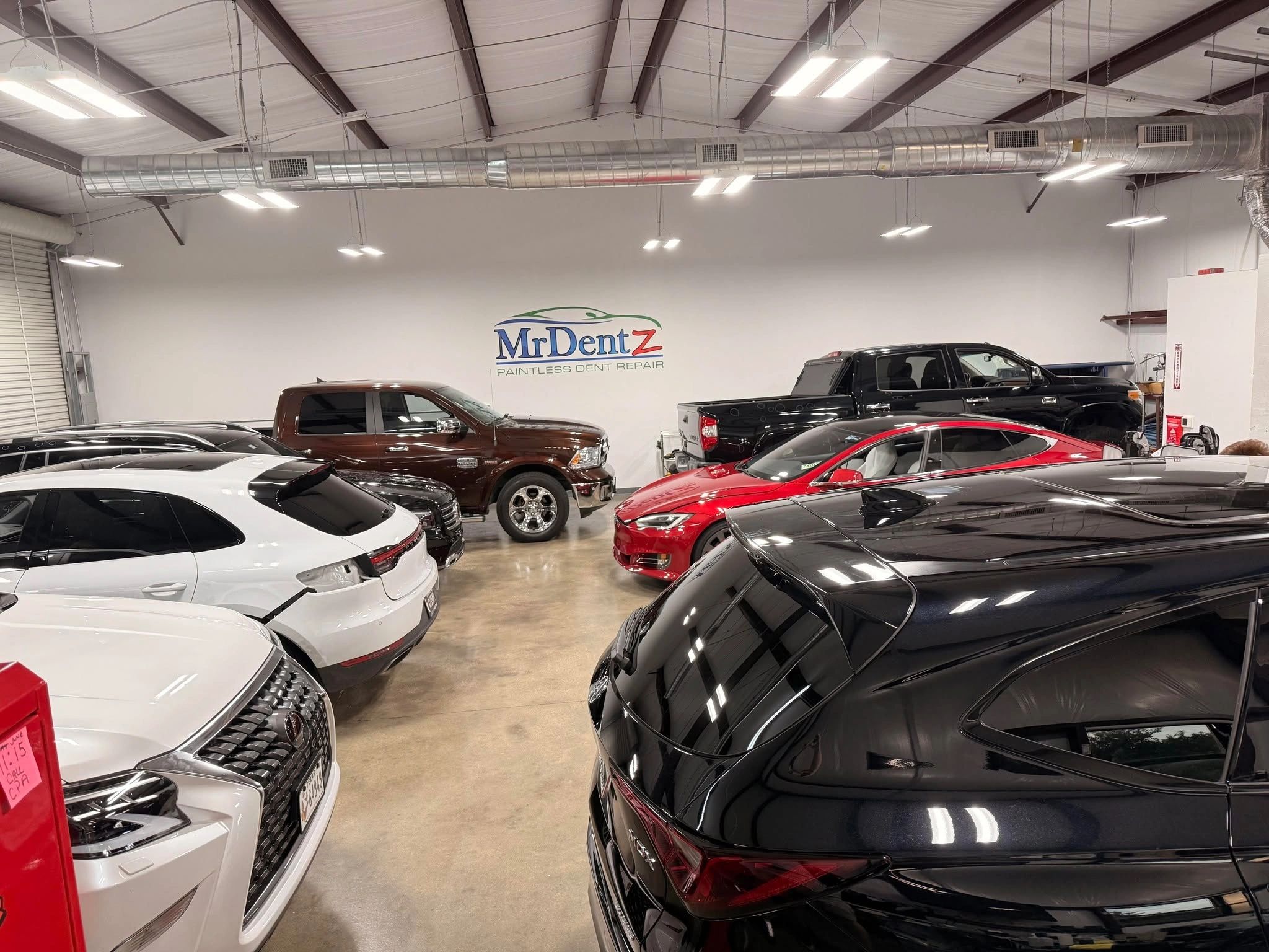 Inside MrDentz - Hail and Dent shop