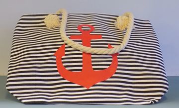 Rope Handle Bag - Red Anchor