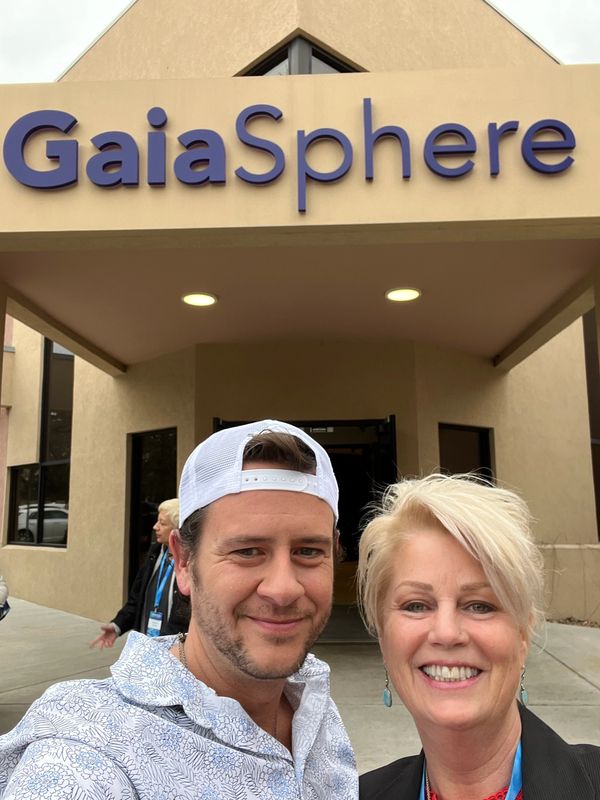 Gaia Sphere in Boulder Colorado at the first Emersion, look for me in the audience at Gaia.comEvent+