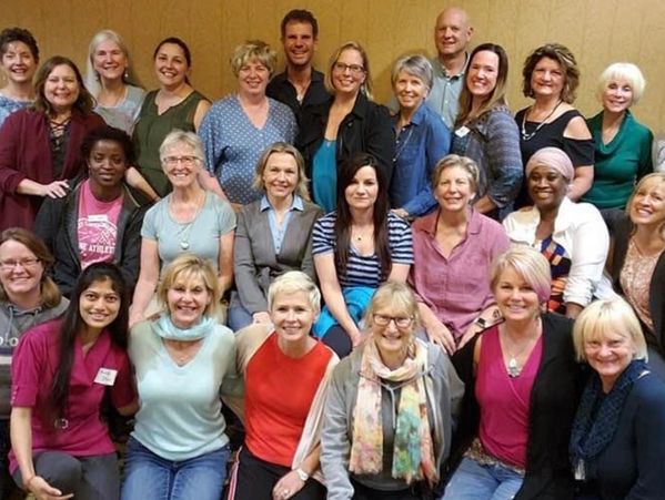 Roxanne is at the bottom right in group photo at the Health & Wellness training Level 4 Psych-K®