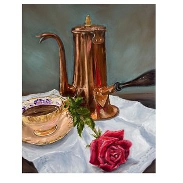 Noon at the Chocolate House
16” x 20”
Oil on Canvas
$650