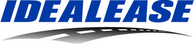 Logo of the company Idealease in blue with a road graphic.