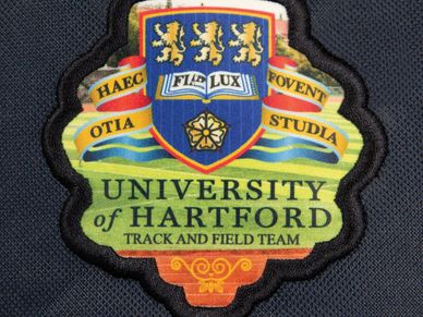 SupaSub full colour decoration.  Sublimated patch with embroidered edges.