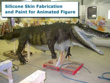 Example of silicone skin fabrication and paint for animated figures