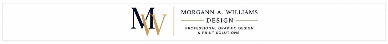Logo and branding for Morgann A. Williams Design.