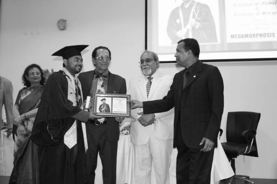 Dr Alif is Awarded MBBS Degree from Mr. Kali P. Chaudhuri, Founder of KPC Hospital Group Worldwide.