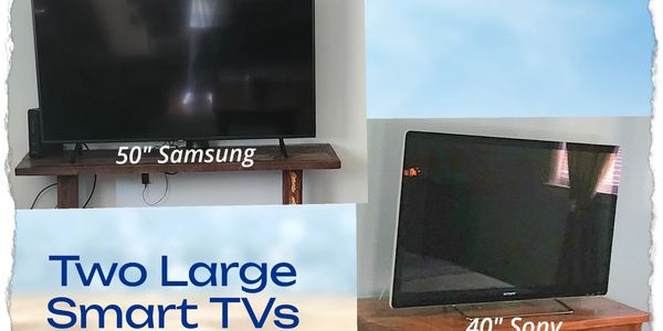 Two Large Smart TVs
