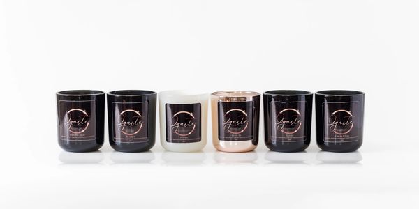 Different candles in cases