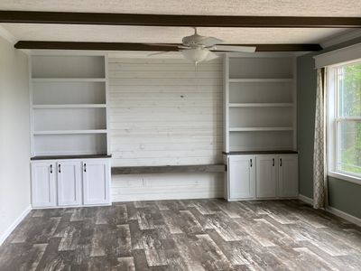 living room of a manufactured home