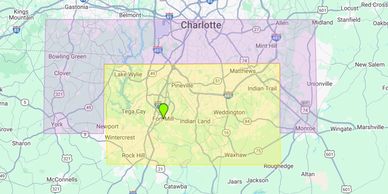 We are based out of Fort Mill, SC. We deliver to Ballantyne, Marvin,  and Waxhaw, NC along with Indi