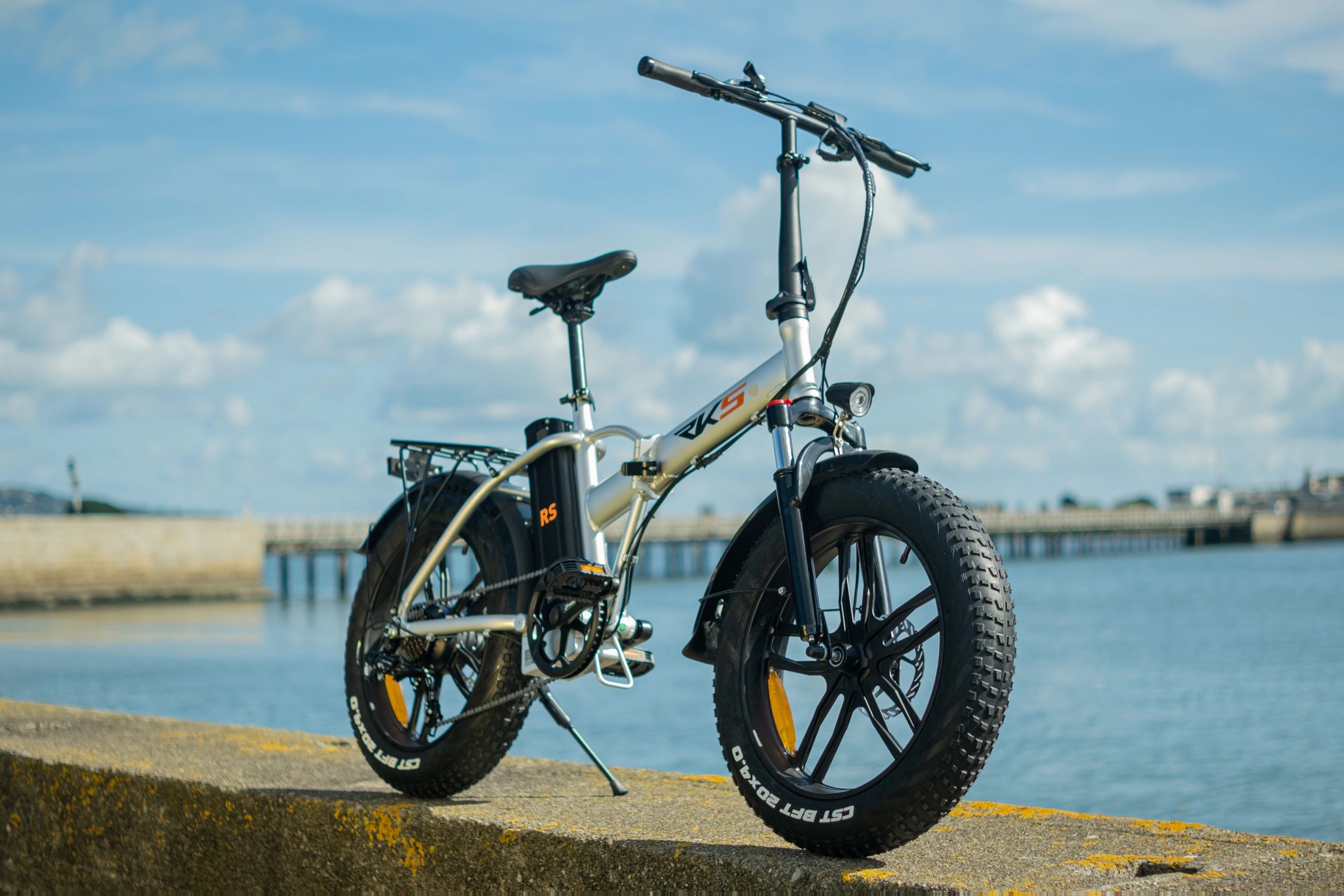 RKS RSIII Electric Bike on Clontarf Coast, Dublin. 