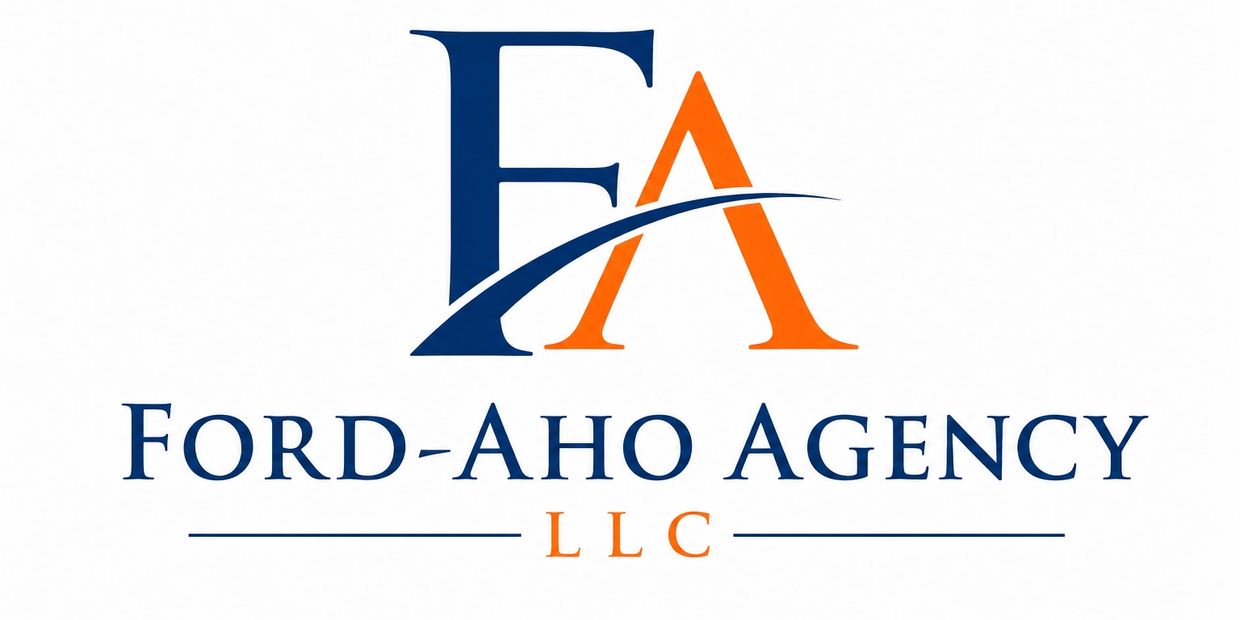 Logo of Ford-Aho Agency LLC with stylized FA letters.