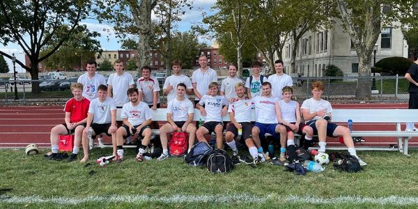 Here is a little squad picture from the first ever 11v11 game for Bench Mob FC.