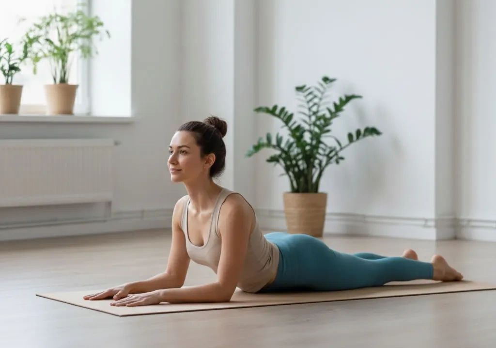 woman in a sphinx pose