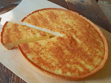 Milktart / Melktert - Deliciously creamy, condensed milk filled pie