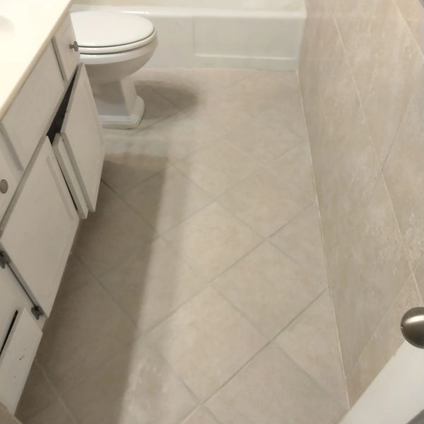 FLOOR AFTER GROUT COLORING ,GROUT DYING APPLICATION