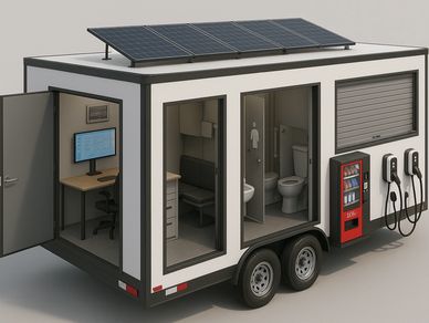 Power Sharing™ workforce hubs solve power, comfort, and security in a single deployable unit.
