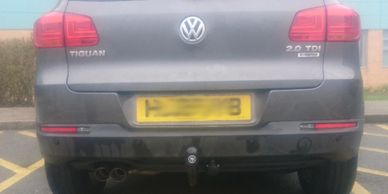 VW Tiguan with swan neck Towbar fitted in Northampton