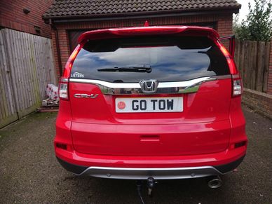 2018 Honda CRV with a Detachable Tow-Trust Towbar with 13 pin fitted by Go-Tow ltd