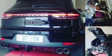 2019 Porsche Macan fitted with a Westfalia detachable tow bar by Go-Tow Corby