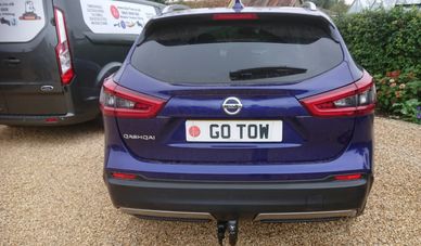 2018 Nissan Qashqai Fixed Tow-Trust Towbar with 7Pin Vehicle specific wiring fitted by Go-Tow Ltd