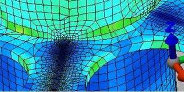 Modelo de malla para simulación estructural.