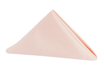 Rose gold linen napkin. 