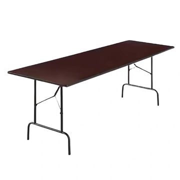 Six foot rectangular wood table. 