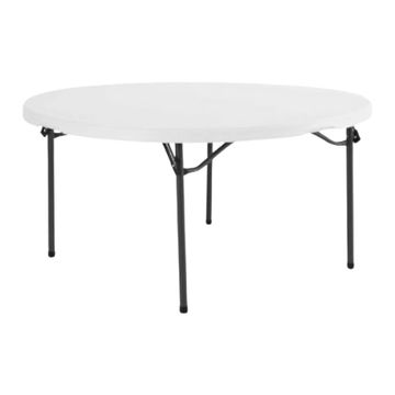 60 foot round plastic table. 