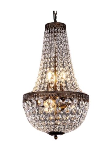 Crystal pendant ceiling decor. 