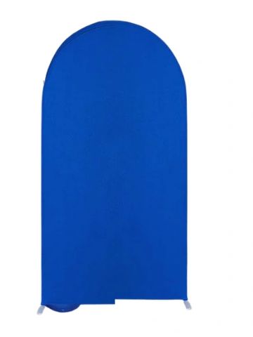 Arch cover in the color royal blue.