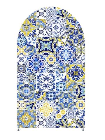 Arch cover with the pattern positano tiles. 