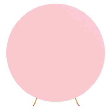 Circle arch cover in pink.
