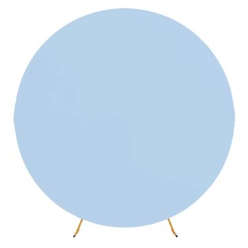 Circle arch cover in blue.