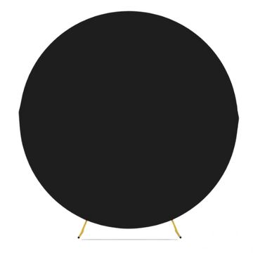 Circle arch cover in black. 