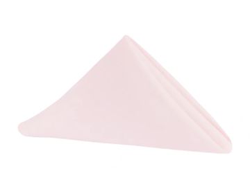 Pastel pink linen napkin. 