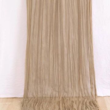 Nude table runner for wedding and event decor.