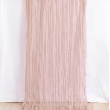 Dusty pink table runner for wedding and event decor.