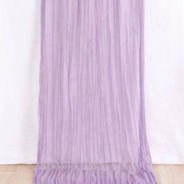 Lilac table runner for wedding and event decor.