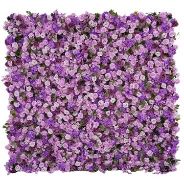 Purple floral backdrop for a photo areas. 