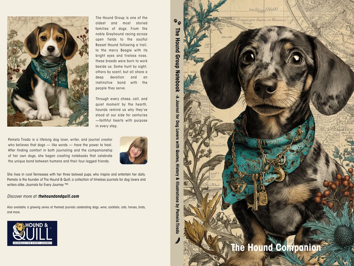 The Hound Companion vintage writing journal