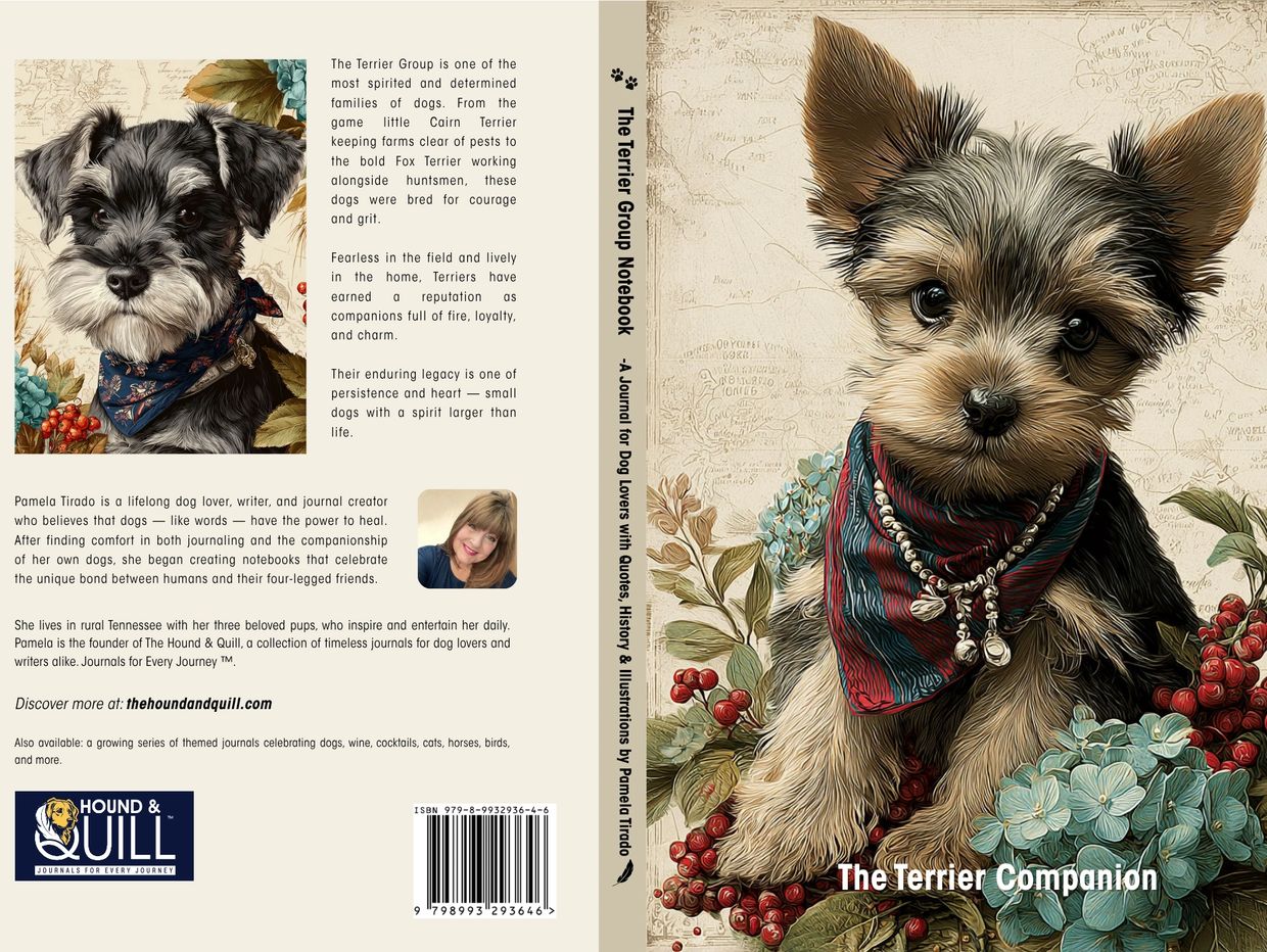 The Terrier Companion Vintage Illustrated Journal