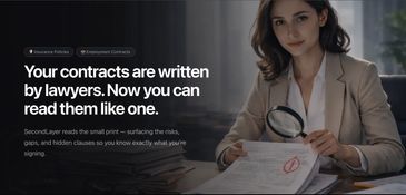 SecondLayer employment contract analyser — surfaces hidden clauses and risks in plain English
