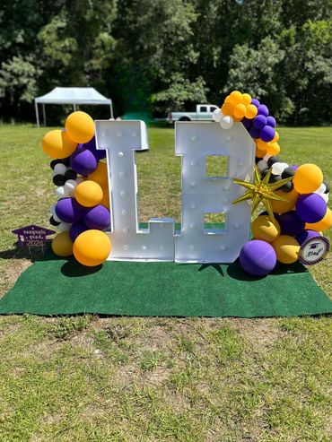 Marquee Letters with Balloons 